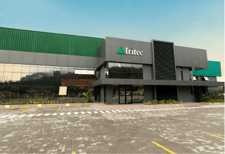 Imagem mostrando a fachada da Tritec Matriz em Jaraguá do Sul